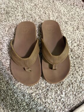 Reef Kids Tan Brown Flip-Flop Sandals
